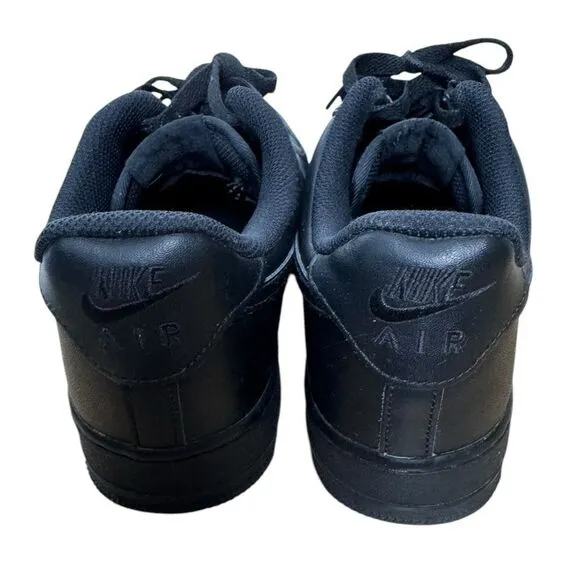 Nike Air Force 1 '07 Low Triple Black Mens Size 9 Sneakers‎ 315122-001 Retro SU