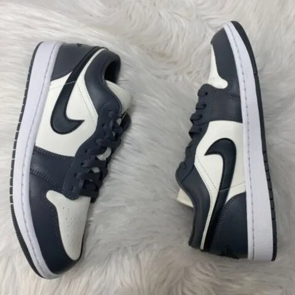 Nike Air Jordan 1 Low Womens Casual Shoes Gray White DC0774-102 VNDS Size 11