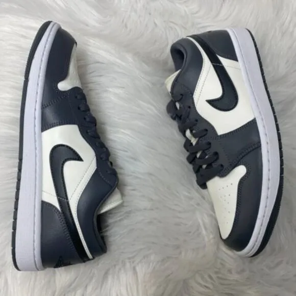 Nike Air Jordan 1 Low Womens Casual Shoes Gray White DC0774-102 VNDS Size 11