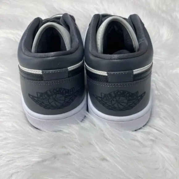 Nike Air Jordan 1 Low Womens Casual Shoes Gray White DC0774-102 VNDS Size 11