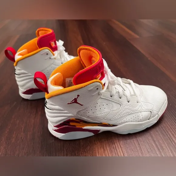Nike Air Jordan Jumpman MVP Mid Cardinal Red White Sneakers Preschool DZ…