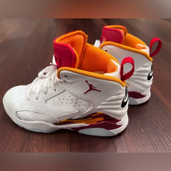Nike Air Jordan Jumpman MVP Mid Cardinal Red White Sneakers Preschool DZ…