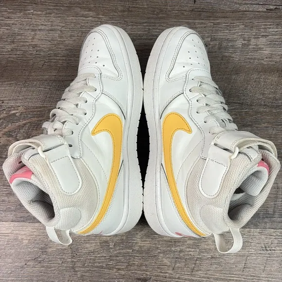 Nike Big Kids Court Borough Mid 2 Casual Sneakers CD7782-112 Size 4.5Y