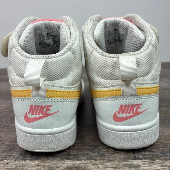 Nike Big Kids Court Borough Mid 2 Casual Sneakers CD7782-112 Size 4.5Y