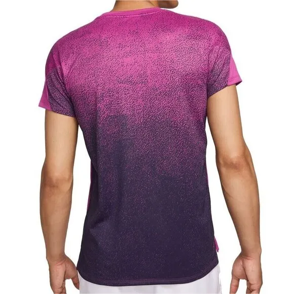 Nike Dri-Fit Court Slam Tennis Jersey Shirt FQ2018-518 purple Men’s Medium NEW
