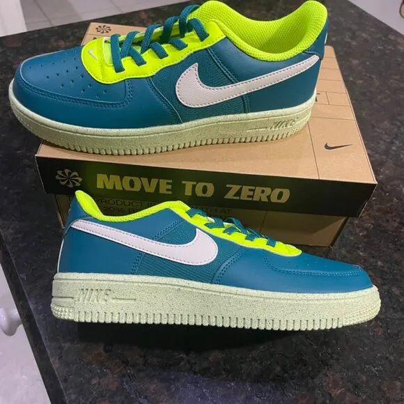 NIKE FORCÉ 1 CRÁTER BRIGHT SPRUCE/PHANTON SIZE 3Y