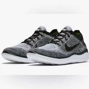 Nike Free Run Flyknit Men's Grey Road Running Shoes Size 8.5