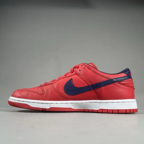 Nike ID Dunk Low Patriots Men’s Size 11.5 Red Blue Casual Sneakers Skate Shoes