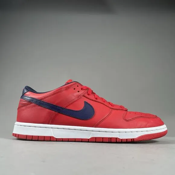 Nike ID Dunk Low Patriots Men’s Size 11.5 Red Blue Casual Sneakers Skate Shoes