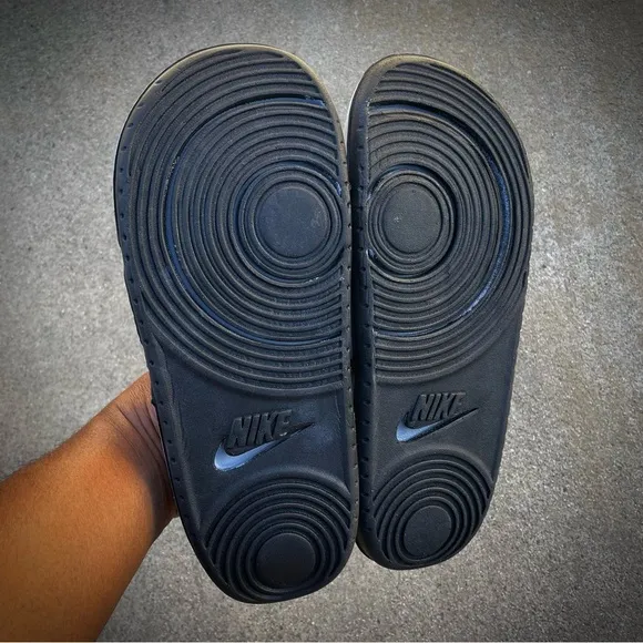 NIKE OFFCOURT SLIDE BLACK WHITE OFF BLACKS