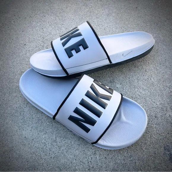 NIKE OFFCOURT SLIDE LIGHT WOLF GREY BLACK OFF
