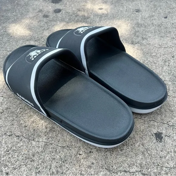 NIKE OFFCOURT SLIDE RAIDERS NFL LAS VEGAS OAKLAND BLACK