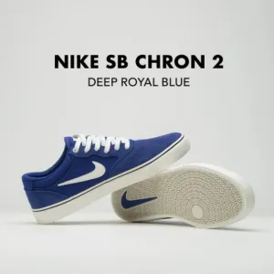 Nike SB Chron 2 Suede Low Top Mens Skate Shoes Sneakers Deep Royal Blue 13