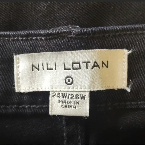 Nili Lotan x Target Womens Size 24W 26W Black High Rise Ankle Skinny Jean New