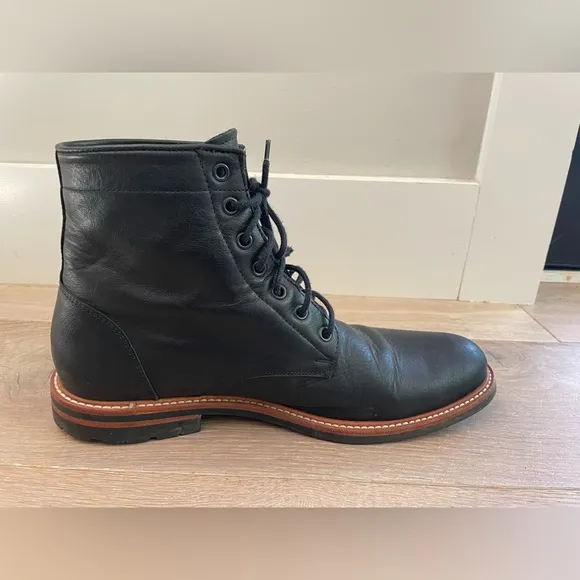 Nisolo all weather Andres black lace up boots - size 11