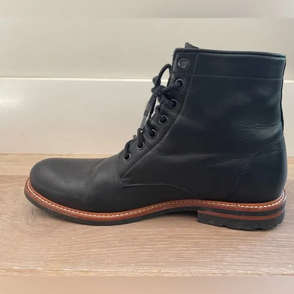 Nisolo all weather Andres black lace up boots - size 11