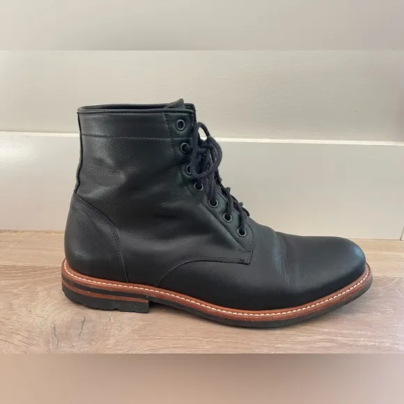 Nisolo all weather Andres black lace up boots - size 11