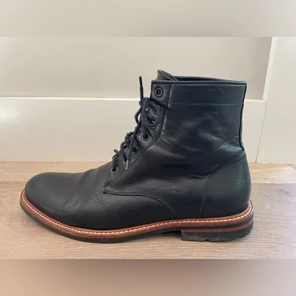 Nisolo all weather Andres black lace up boots - size 11