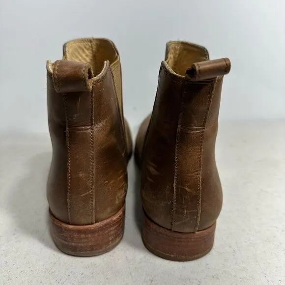 Nisolo Womens Size 7,5 Eva Everyday Chelsea Leather Boots in Almond