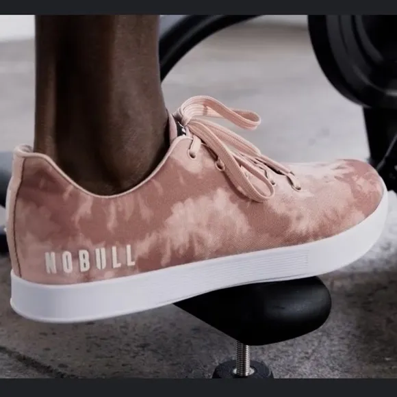 NOBULL Tie Dye Canvas Trainers Dusty Rose Pink Men Size 11.5 Women's Size 13