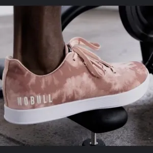 NOBULL Tie Dye Canvas Trainers Dusty Rose Pink Men Size 11.5 Women's Size 13