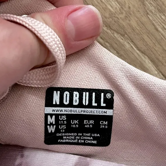NOBULL Tie Dye Canvas Trainers Dusty Rose Pink Men Size 11.5 Women's Size 13