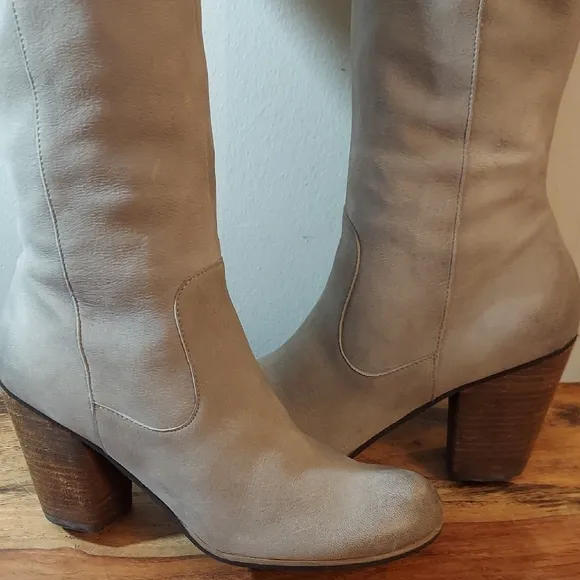 Nordstrom BP Knee-High Boots, Taupe/Gray, Size 9.5