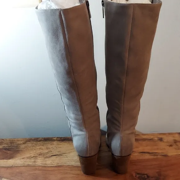 Nordstrom BP Knee-High Boots, Taupe/Gray, Size 9.5