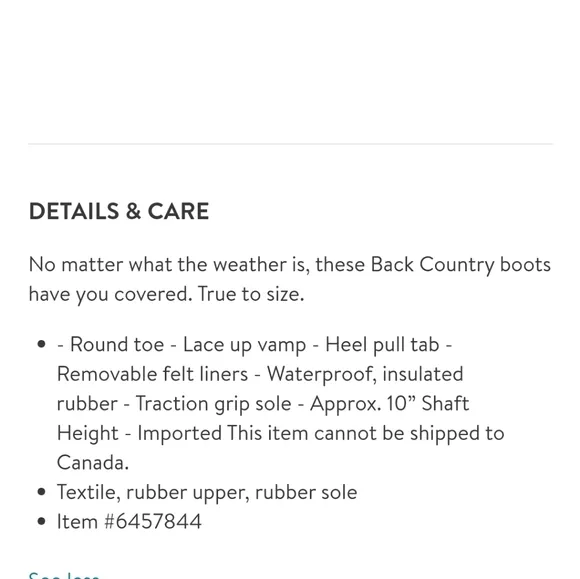 Northside Back Country All Weather Boots 7