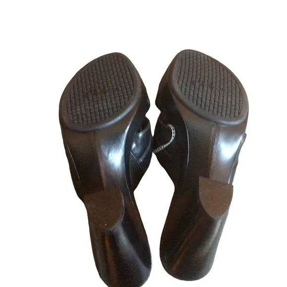 NWB Cole Haan Leona strap slide Heeled  sandals sz 10