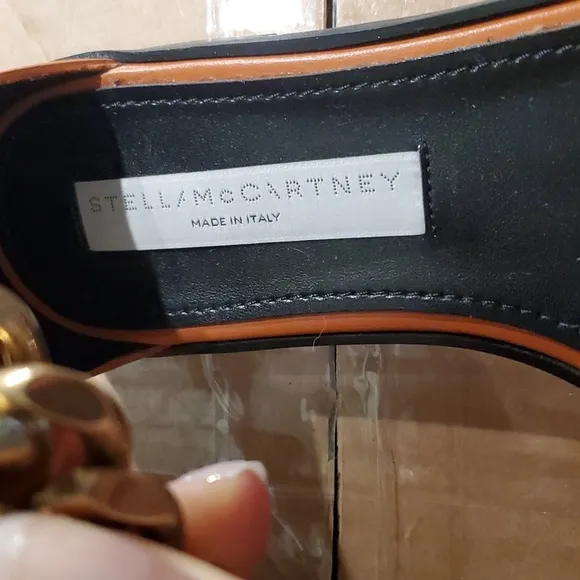 Nwob sz 36.5 $765 Stella McCartney chain leather sandals