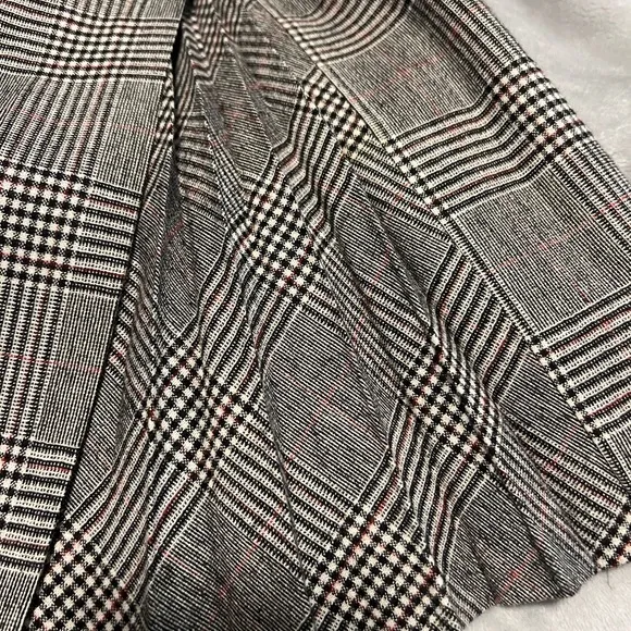 NWOT Banana Republic Wool Blend plaid side button skirt size 4