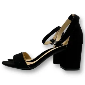 NWOT CL By Laundry Womens Jody Block Heel Sandals Black Size 7