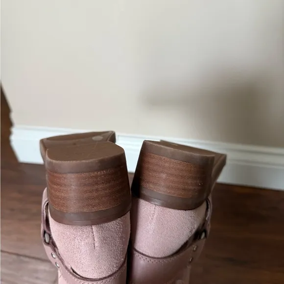 NWOT Elegant Pink Soft Suede Knee-High Lucky Brand Women's Boots-Size 5.5
