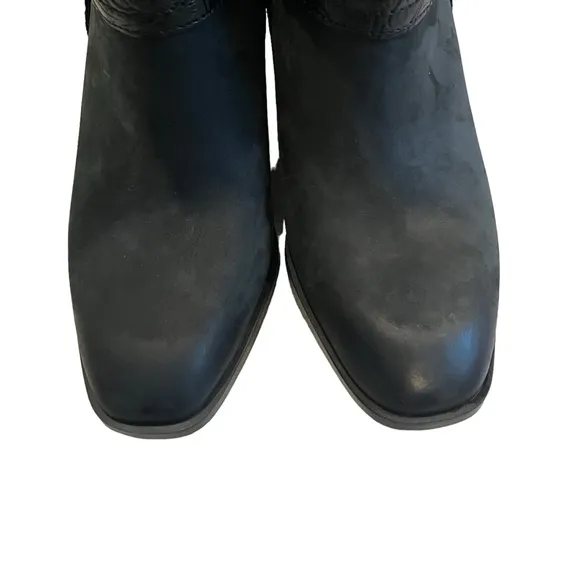 NWOT, Vionic Carnelia Ankle Boots - Black - Water Repellant Leather, Sz 7