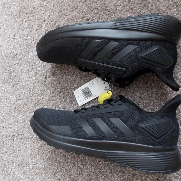 NWT-ADIDAS DURAMO 9 &quot;Triple Black&quot; Size 8