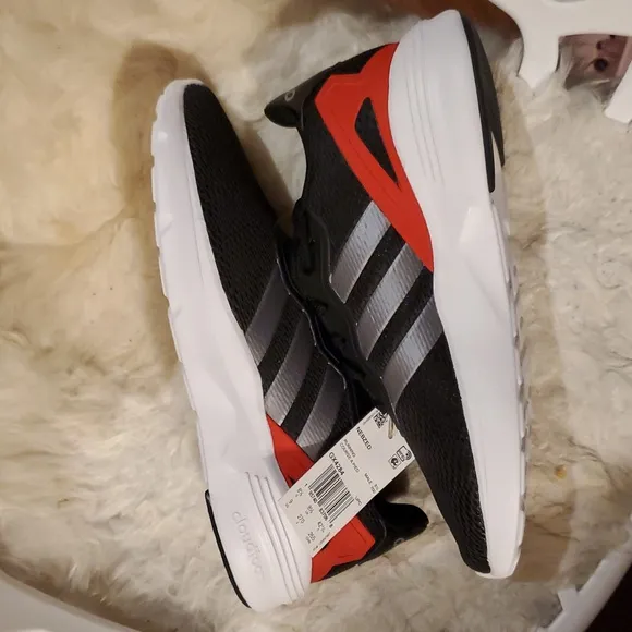 NWT Adidas Nebzed Men's Black Cloudfoam Running Shoes - Size 9