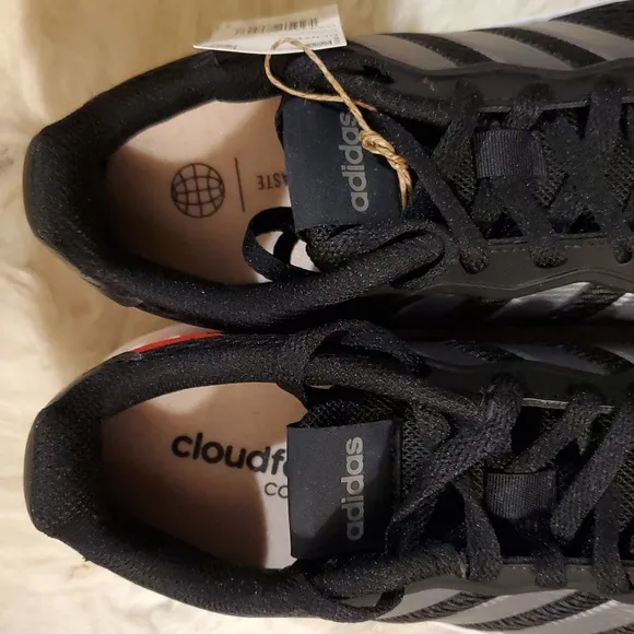 NWT Adidas Nebzed Men's Black Cloudfoam Running Shoes - Size 9