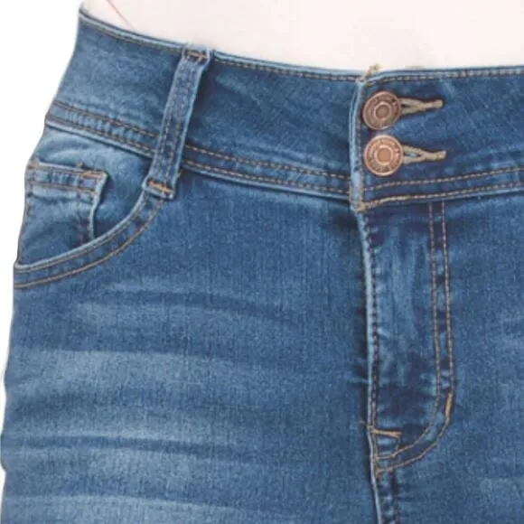 NWT Angels Forever Young Women's High Rise Tummy Tech Curvy Skinny Ankle Jeans