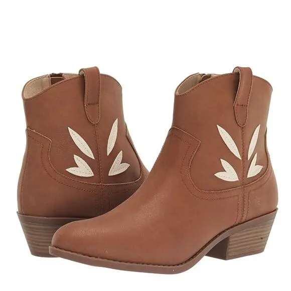 NWT BC FOOTWEAR Women's Vegan Leather Cowpoke Ankle Western Booties
