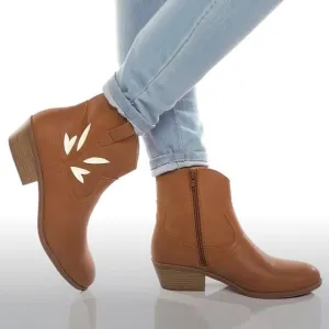 NWT BC FOOTWEAR Women's Vegan Leather Cowpoke Ankle Western Booties