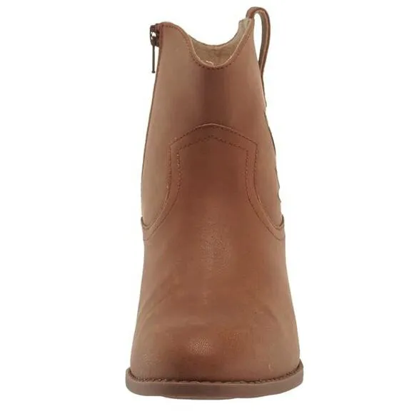 NWT BC FOOTWEAR Women's Vegan Leather Cowpoke Ankle Western Booties