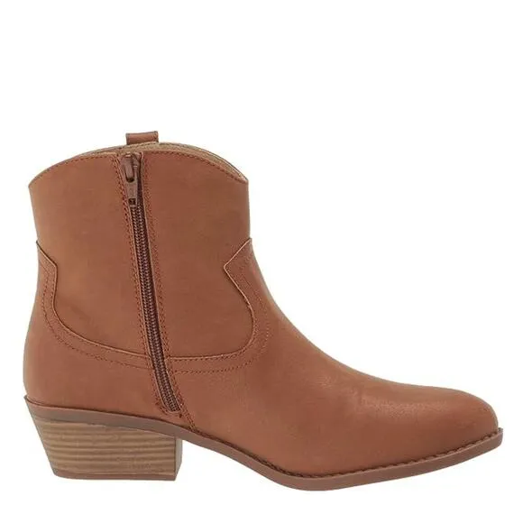 NWT BC FOOTWEAR Women's Vegan Leather Cowpoke Ankle Western Booties