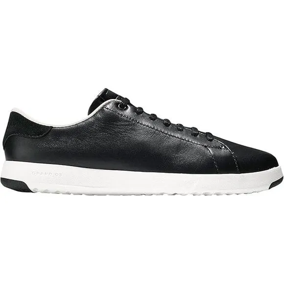 NWT Cole Haan Women's Grandpro Tennis Lace up Casual Shoes,Black/White-Size 9.5