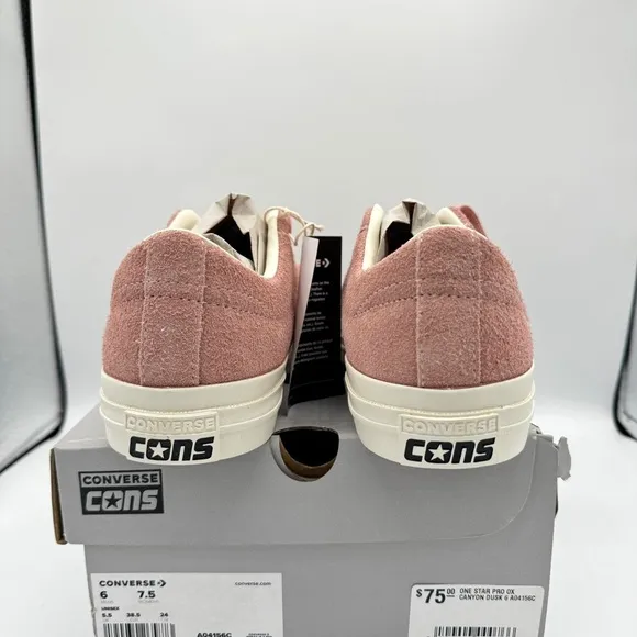 NWT Converse One Star Pro OX in Canyon Dusk Cherry Vision Pink Suede Leather
