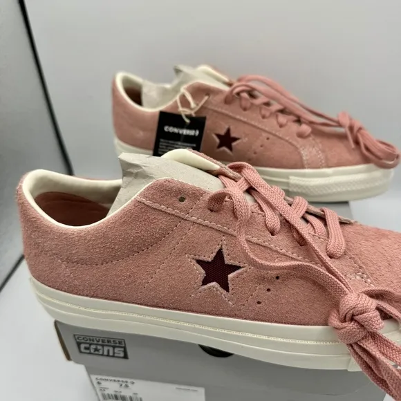 NWT Converse One Star Pro OX in Canyon Dusk Cherry Vision Pink Suede Leather