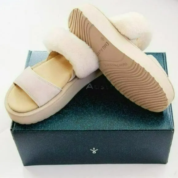 NWT EMU Australia Sheepskin Durack Stinger Sandals