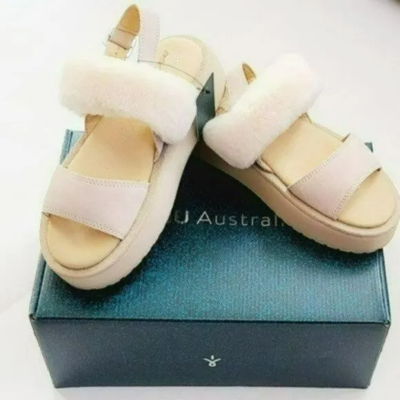 NWT EMU Australia Sheepskin Durack Stinger Sandals