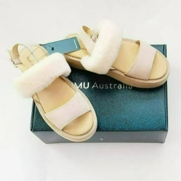 NWT EMU Australia Sheepskin Durack Stinger Sandals