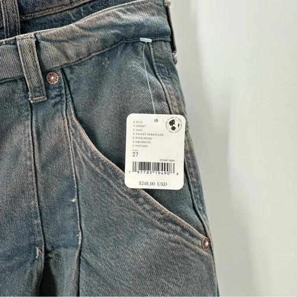 NWT Free People We The Free Nocturne Double Hem Trouser Jeans